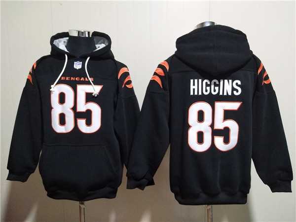 Men's Cincinnati Bengals #85 Tee Higgins Black Pullover Hoodie,We sell and wholesale Men's Cincinnati Bengals #85 Tee Higgins Black Pullover Hoodie on line form chian!
